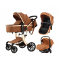 Коляска LUXMOM 601A : мокко коричневый