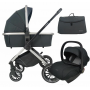 Коляска LUXMOM 750 3в1 : черный