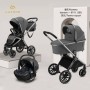 Коляска LUXMOM 811Х 3в1 : т. серый