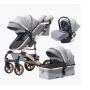 Коляска LUXMOM 510 3в1: серый
