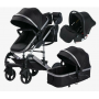 Коляска LUXMOM 558 3в1: черный