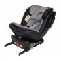 Автокресло 636  изофикс: BLACK + GREY (эко-кожа)