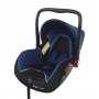 BABY CAR SEAT HB801 с подушкой вкладышем  (группа 0+ от 0-13 кг.): BLACK+BLUE