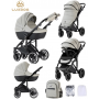 Коляска LUXMOM F2 3в1 : серый