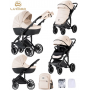Коляска LUXMOM F2 3в1 : бежевый