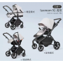 Коляска LUXMOM 92 3в1 : светло-серый