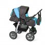 Коляска "ALF I" (Smile Line) трансформер : AI 07 (серый+голубой)