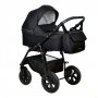 Коляска "BERTA" 2 в 1 (Alis): Cm 05 (чёрный+серебряная кожа)