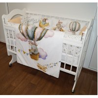 Комплект Постельного белья "Заяц Пилот"  Поплин, 17 предметов