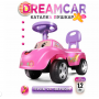 Каталка Dreamcar (музыкальный руль) Baby Care																: розовый