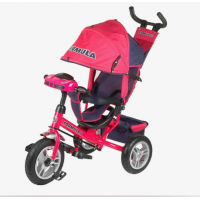 Велосипед "FORMULA 3" 3-хколес. с ручкой упр.(фара, сумка,надувные колеса12)