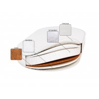 Детский Матрац  ОВАЛЬНЫЙ "ОБЛАЧКО" трикотаж/жаккард 65х125х9см ПК